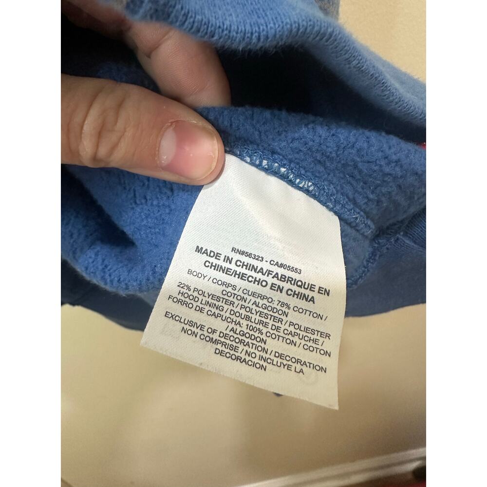 Air Jordan Men’s Blue Elephant Print Full Zip Jacket Hoodie Sz XL Rare Nice! - Picture 4 of 5